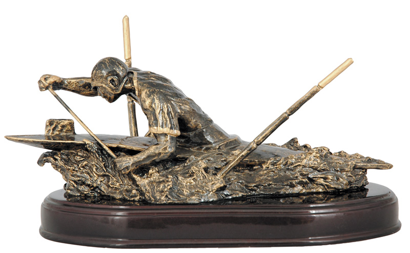 Фигурка литая Байдарочник RTY774 17см