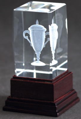 Награда хрустальная Кубок CAW70120/CUP 70х70х120мм