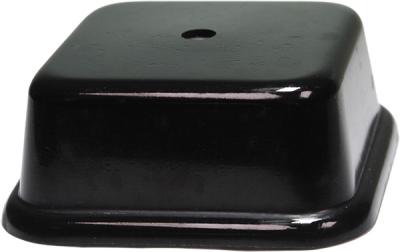 Цоколь пластиковый черный под мрамор 72х72х30 МРЧ7230