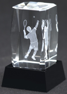  Награда хрустальная Тенниc CAL50105/EART 50х50х105мм 