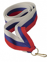 Лента (шир.35 мм) V35-W/BL/R Триколор