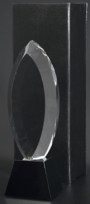 Награда хрустальная С034/FP 300х105мм(40) футляр в комплекте 