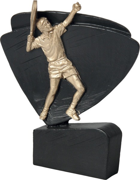 Фигурка литая Теннис большой 11,5см RFEL5010/BK/G