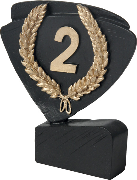 Фигурка литая 2 место 11см RFEL5002/BK/G