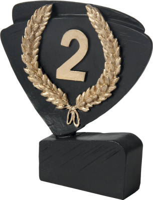 Фигурка литая 2 место 11см RFEL5002/BK/G