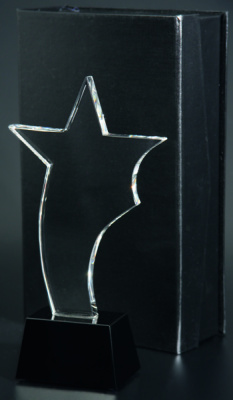 Награда хрустальная С035/FP 255х135мм(10) футляр в комплекте 