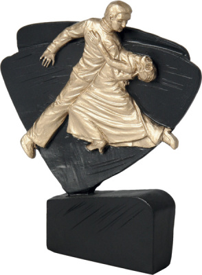 Фигурка литая Танцы 11,5 см RFEL5034/BK/G 