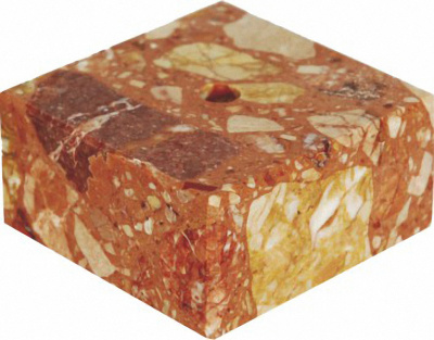 Цоколь мраморный красный 90х90х50 MВР95