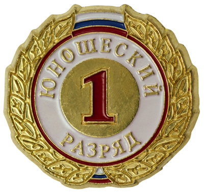 Значок I разряд юношеский ZRJ-I