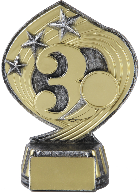 Фигурка пластиковая 3 место B258-3RD 12см (B285-3rd place) 