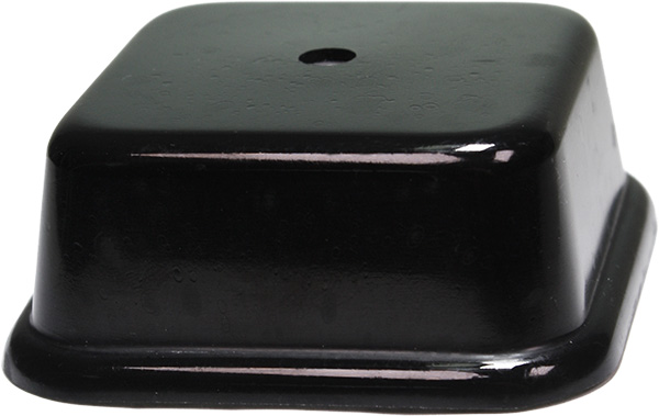 Цоколь пластиковый черный под мрамор 72х72х30 МРЧ7230